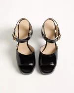 Valentino Fawcette Platform Sandal In Polished Calfskin 100Mm - Image 6